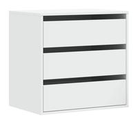 (white, 60 x 41 x 58 cm) vidaXL Corner Chest of Drawers Storage Drawer Side Cabinet Engineered Wood