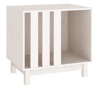 (White, 60 x 45 x 57 cm) vidaXL Solid Wood Pine Dog House Dog Cage Pet House Cabin Multi Colours/Sizes