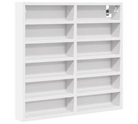 (white, 60 x 8.5 x 58 cm) vidaXL Vitrine Cabinet Wall Mounted Cabinet Floating Cabinet Engineered Wood