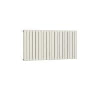 (White, 600mm x 1200mm) Princia Horizontal Double Oval Panel Radiator