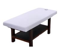 White,60x190cm/1.9x6.2ft,Massage Bed Cover with Face Hole Spa Bed Cover All-Round Wrap Massage Washable Cover,Elastic Reusable Massage Bed Sheet Suitable for Beauty Salon Bed