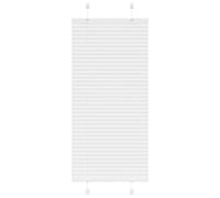 vidaXL Pleated Blind White 65x100 cm Fabric Width 64.4 cm Polyester, White