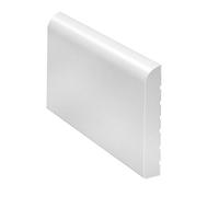 White 65mm Wide Bullnose Window Door Trim/Skirting Upvc Plastic x 5 Metres