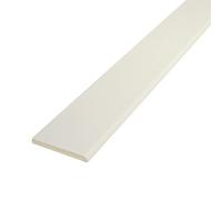 White, 65mm x 5m Pencil-Round Architrave uPVC Plastic Window Finishing Trim