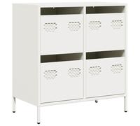 vidaXL Sideboard White 68x39x73.5 cm Cold-rolled Steel