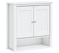 (white, 69.5 x 27 x 71.5 cm) vidaXL Bathroom Wall Cabinet Wall Vanity Unit Storage Cupboard BERG Solid Wood