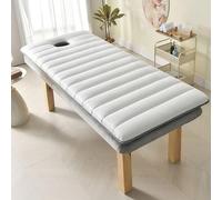 White 6cm,R 70×190cm,Memory Foam Mattress Topper for Massage Bed Lash Bed Topper High Density with Face Hole And Elastic Straps Comfort & Support Lash Bed Cushion for Beauty Salon