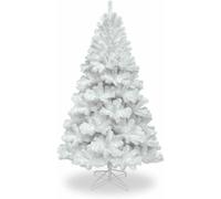 (White, 6ft) Colorado Spruce Christmas Tree 4ft to 10ft - Black, Grey or White