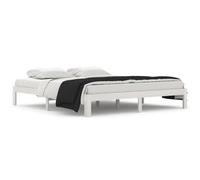 (white, 6ft super king size) vidaXL Solid Wood Pine Bed Frame Bed Base Furniture Multi Colours Multi Sizes