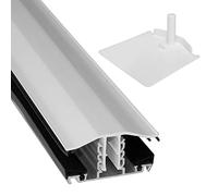 White, 6m Snap Down Glazing Bar Exitex Capex 10-25mm for Timber Rafter