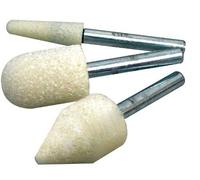 White 6mm Shank Grinding Wheels Ideal for Polishing and Surface Finishing in Woodworking and Metal Work
