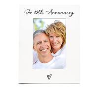 White 6x4 Portrait Picture Photo Frame 10th Anniversary Heart