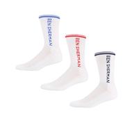 (White, 7-11) Ben Sherman 3 Pack Sport Bananas Sock