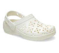 Crocs Classic Floral Cut-Out Clog Chalk Size 7 UK Men/ 8 UK Women