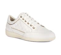 (White, 7 (Adults')) Geox D MYRIA Faux Leather Women's White Trainers