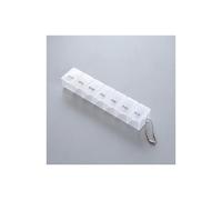 (White) 7 Days Pill Medicine Box Weekly Tablet Holder Storage Organizer Container Case Pill Box Splitters 3 Colors Pill Case Organizer