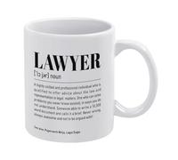 White 7 Lawyer Gifts for Men Women,Law Student School Graduation Gifts,Lawyer Retirement Birthday Christmas Holiday Mug,Thank You Appreciation Gifts for Lawyer,Legal Eagle Office Desk Decor 11 Oz