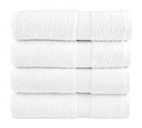 (white, 70 x 140 cm/ 4 pcs) vidaXL Premium Sauna Towels Guest Bath Towel 10 pcs Grey 600gsm 100% Cotton
