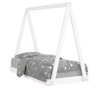 (white, 70 x 140 cm) vidaXL Kids Bed Frame Bedstead Wooden Bed Base Black 80x200 cm Solid Wood Pine