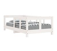 (white, 70 x 140 cm) vidaXL Kids Bed Frame Wooden Bed Base Bedstead for Children Solid Wood Pine