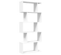 (white, 70 x 24 x 161 cm) vidaXL Room Divider Bookcase 6-Tier Shelf Bookshelf Engineered Wood