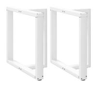 (white, 70 x 35 x (72-73) cm) vidaXL Dining Table Legs T-ShapedÂ Desk Legs Metal Furniture Legs 2 pcs Steel