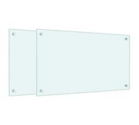 (white, 70 x 40 cm) vidaXL Kitchen Backsplash Wall Tile Panel Kitchen Back Wall Tempered Glass