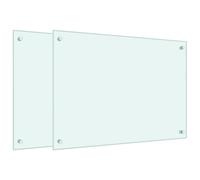(white, 70 x 50 cm) vidaXL Kitchen Backsplash Wall Tile Panel Kitchen Back Wall Tempered Glass