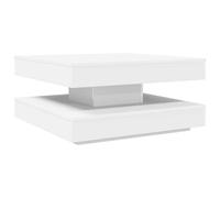 vidaXL Coffee Table 360-Degree Rotatable White 70x70x34.5 cm, White