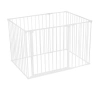 Safetots Premium Multi Panel Play Den, 72Cm X 105Cm, White, 70Cm High, Baby Playpen, Play Den For Toddlers, Large Playpen, White