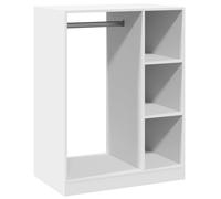 (white, 74x48x102 cm/10 kg) vidaXL Wardrobe Organiser Bedroom Closet Clothes Storage Shelf Engineered Wood