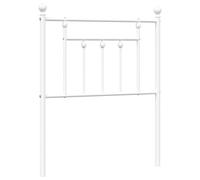(white, 75 cm) vidaXL Metal Headboard Bed Header Bed Headboard Black Headboard Black 80 cm