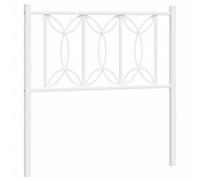 (white, 75 cm) vidaXL Metal Headboard Bedroom Home Decor Bed Header Bed Headboard White 80 cm