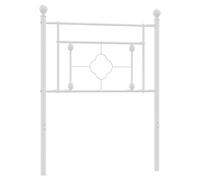 (white, 75 cm) vidaXL Metal Headboard Bedroom Home Decorative Bed Header Metal Bed Headboard