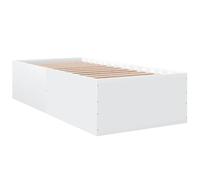 (white, 75 x 190 cm/ 45 cm) vidaXL Bed Frame Bed Base Sonoma Oak 75x190 cm Small Single Engineered Wood