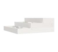 (white, 78 x 78 x 27 cm) vidaXL Solid Wood Pine Planter Raised Bed Multi Colours 107x107x27/78x78x27 cm