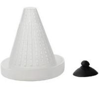 White 7cm Cone Shape Aquarium Red Worm Fish Feeder with Suction Height Professional, Automatic Feeders, Fish and Aquatic Pets