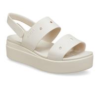 (White, 8 (Adults')) Crocs Brooklyn 4U Thermoplastic Women's Stucco Sandals