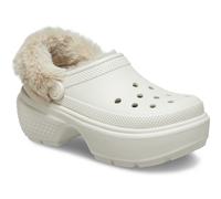 (White, 8 (Adults')) Crocs Stomp Lined EVA Women's Stucco Clogs
