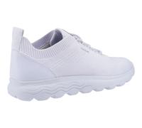 (White, 8 (Adults')) Geox D Spherica A Leather Women's White Trainers