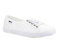 (White, 8 (Adults')) Rocket Dog Chow Chow Cotton Women's White Trainers