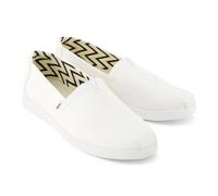 (White, 8 (Adults')) TOMS Alpargata Plus 100% Cotton Women's White Espadrilles