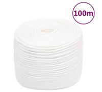 (white, 8 mm/ 100 m) Marine Rope Dock Coil Boat Line Polypropylene Rope Multi Sizes Multi Colours