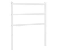 (white, 80 cm) vidaXL Metal Headboard Bedroom Home Decorative Bed Header Metal Bed Headboard
