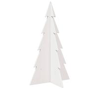(white, 80 cm) vidaXL Wooden Christmas Tree for Decoration Xmas Tree Solid Wood Pine
