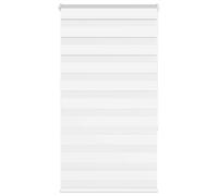 vidaXL Zebra Blind White 80x150 cm Fabric Width 75.9 cm Polyester, White