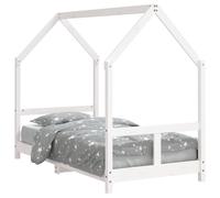 (white, 80 x 160 cm) vidaXL Kids Bed Frame Bedstead Mattress Foundation 70x140 cm Solid Wood Pine