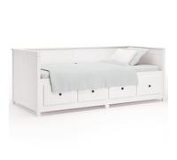 (white, 80 x 200 cm) vidaXL Day Bed Sleepover Sofa Occasional Guest Bed Sofa Bed Solid Wood Pine
