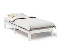 (white, 80 x 200 cm) vidaXL Family Bed Frame No Mattress Bedrom Bed Base Bedstead Solid Wood Pine