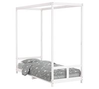 (white, 80 x 200 cm) vidaXL Kids Bed Frame Bedstead Mattress Foundation 90x200 cm Solid Wood Pine